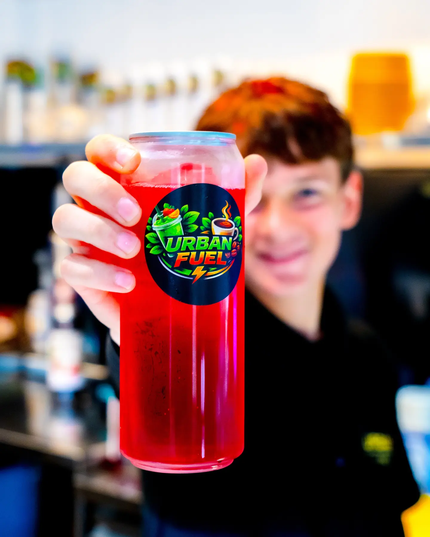 A colourful infusion drink served at Urban Fuel Derry